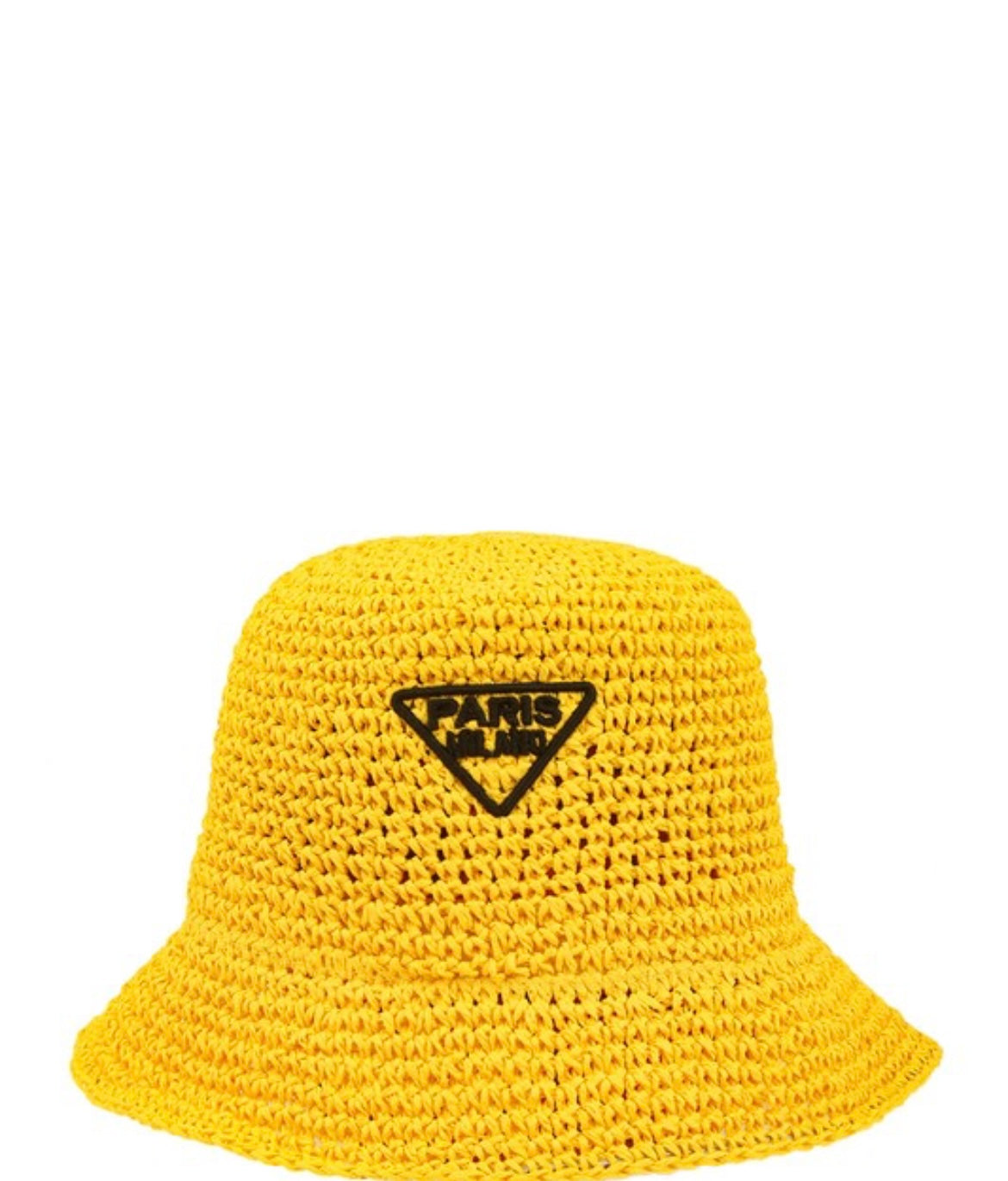 "Paris" Straw Bucket Hat