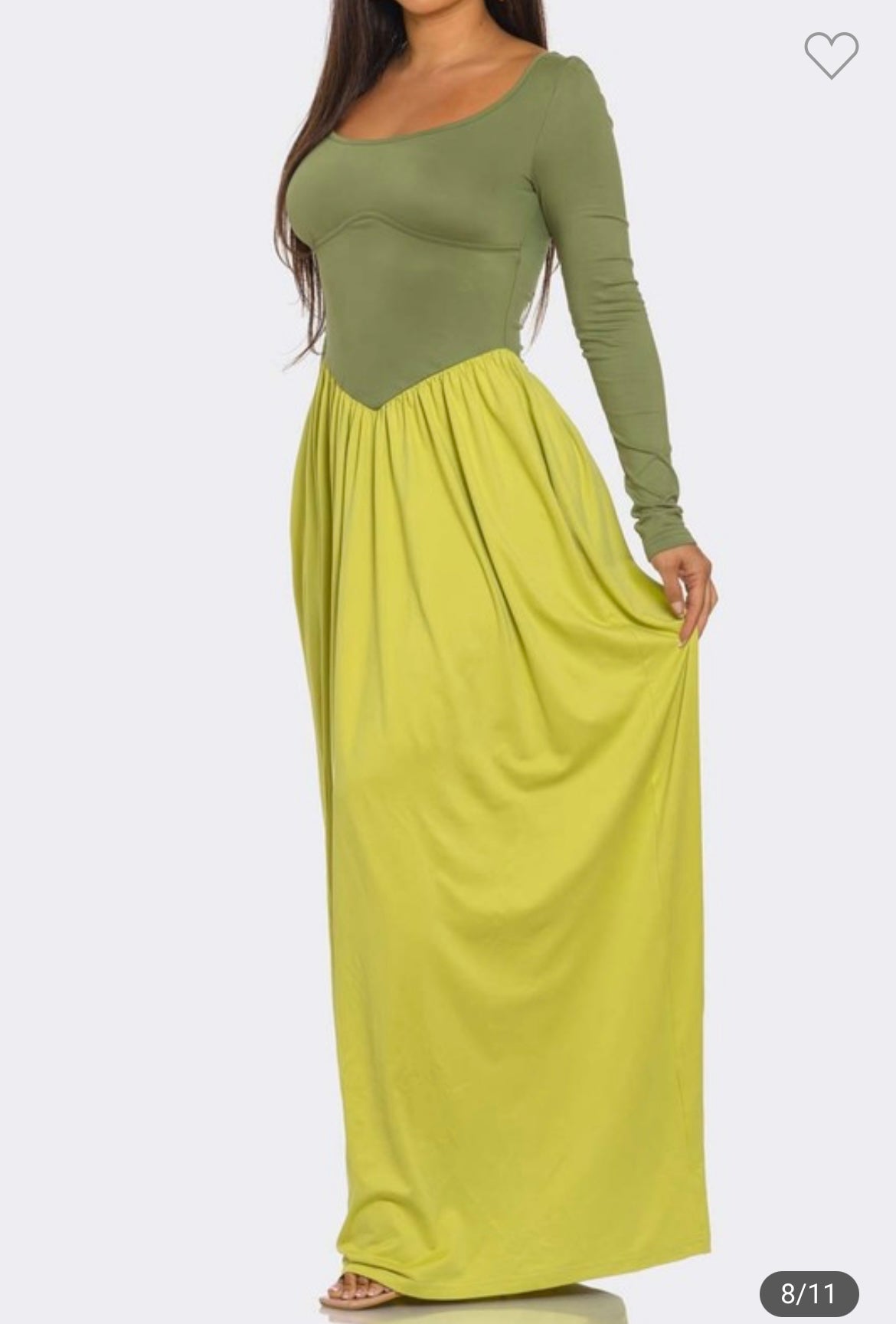 ColorBlock Maxi Dress