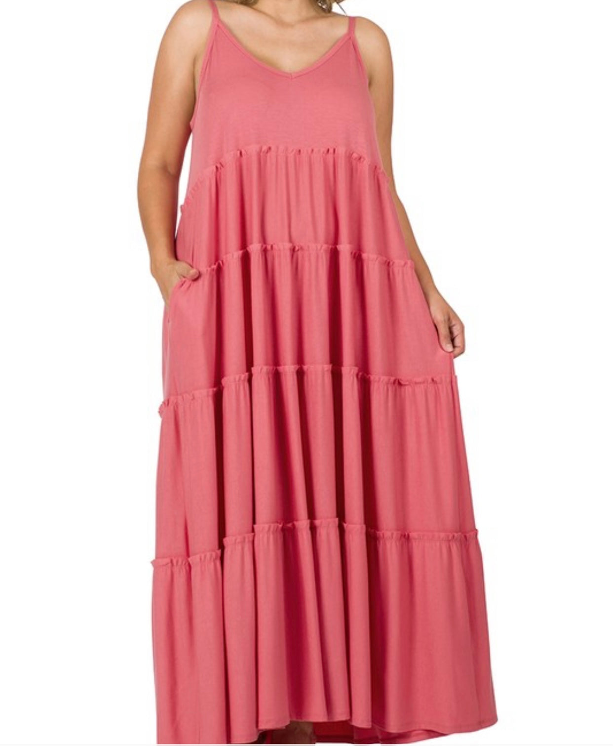 "It's Giving" PLUS SIZE Maxi Dress