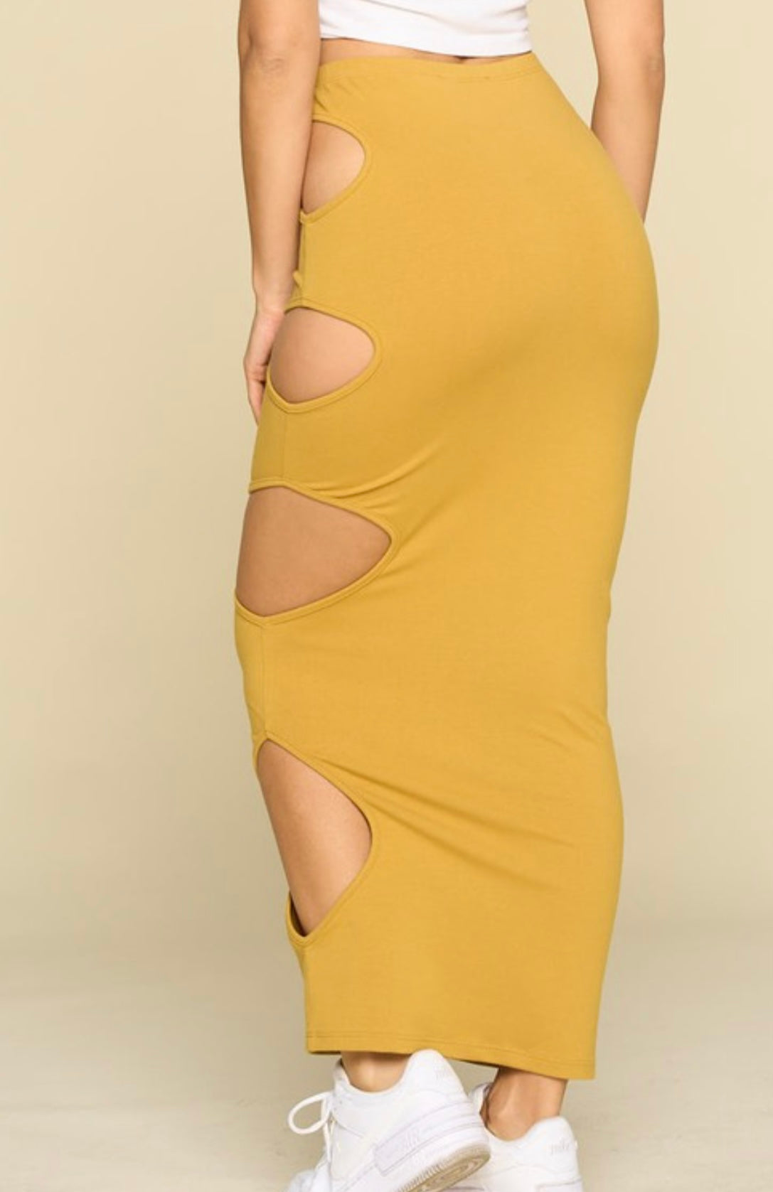 "Hey You" High Waist Maxi Skirt