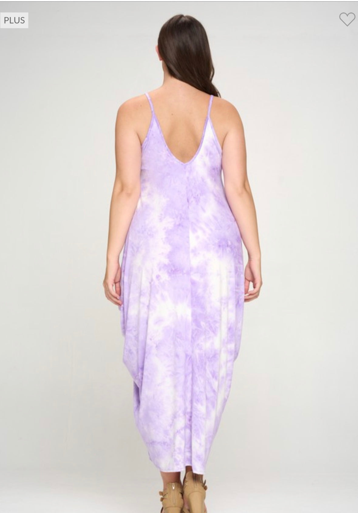 PLUS SIZE "Purple Rain" Balloon Maxi Dress