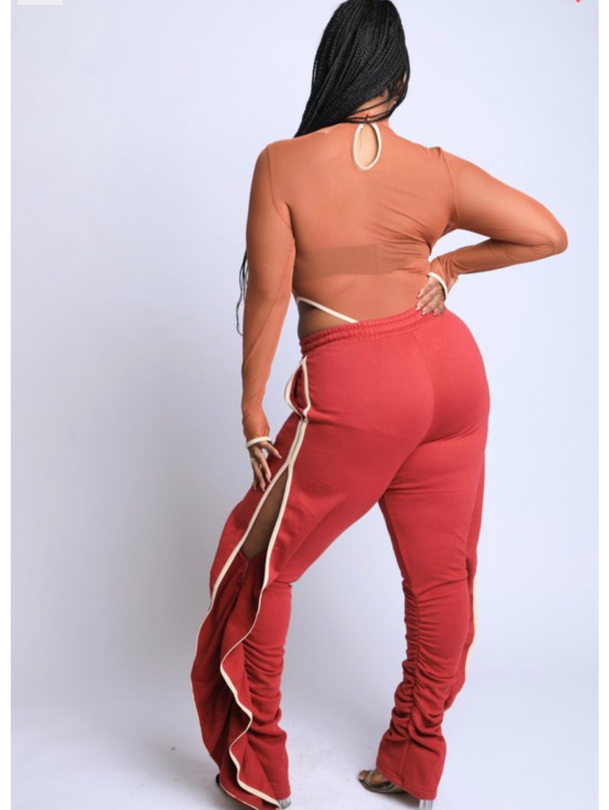 PLUS SIZE “Million Dolla” Jogger Set