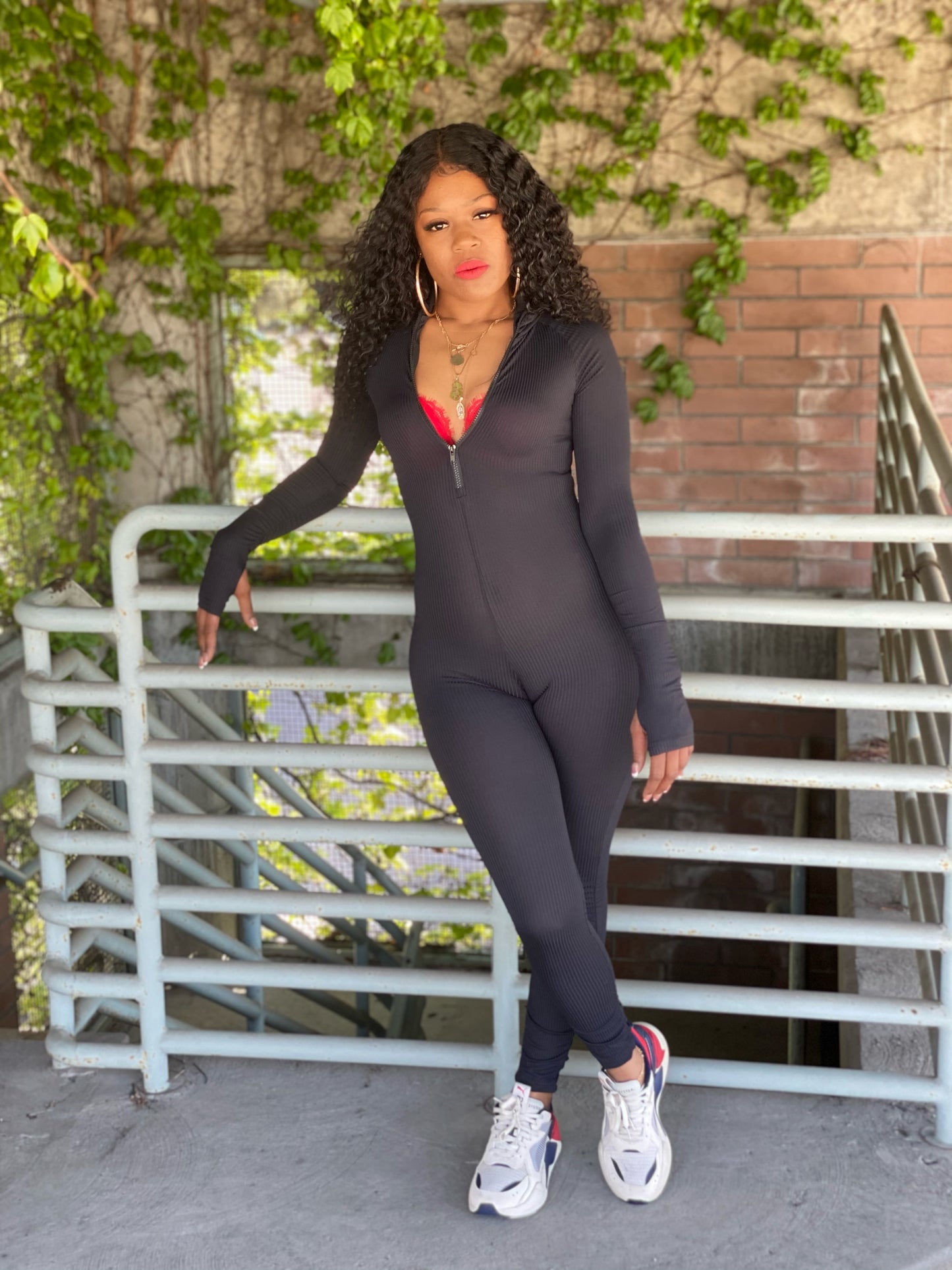 "Watever It Takes" Long Sleeve Jumpsuit