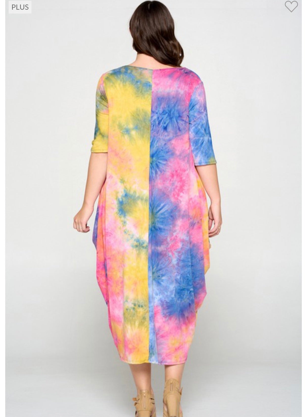 PLUS SIZE “Chloe” Midi Dress w/ pockets