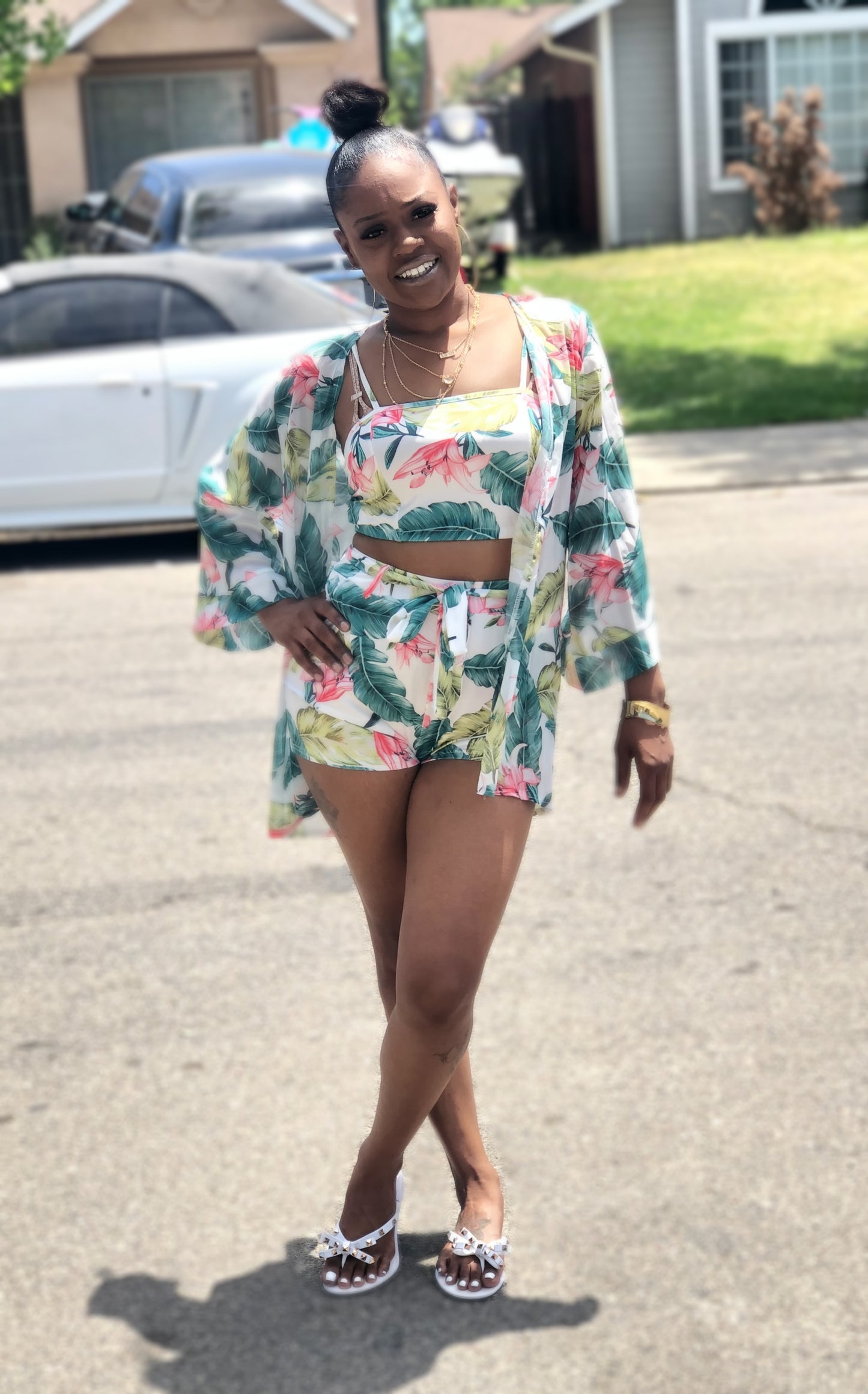 "Flamingo" Three Piece Set