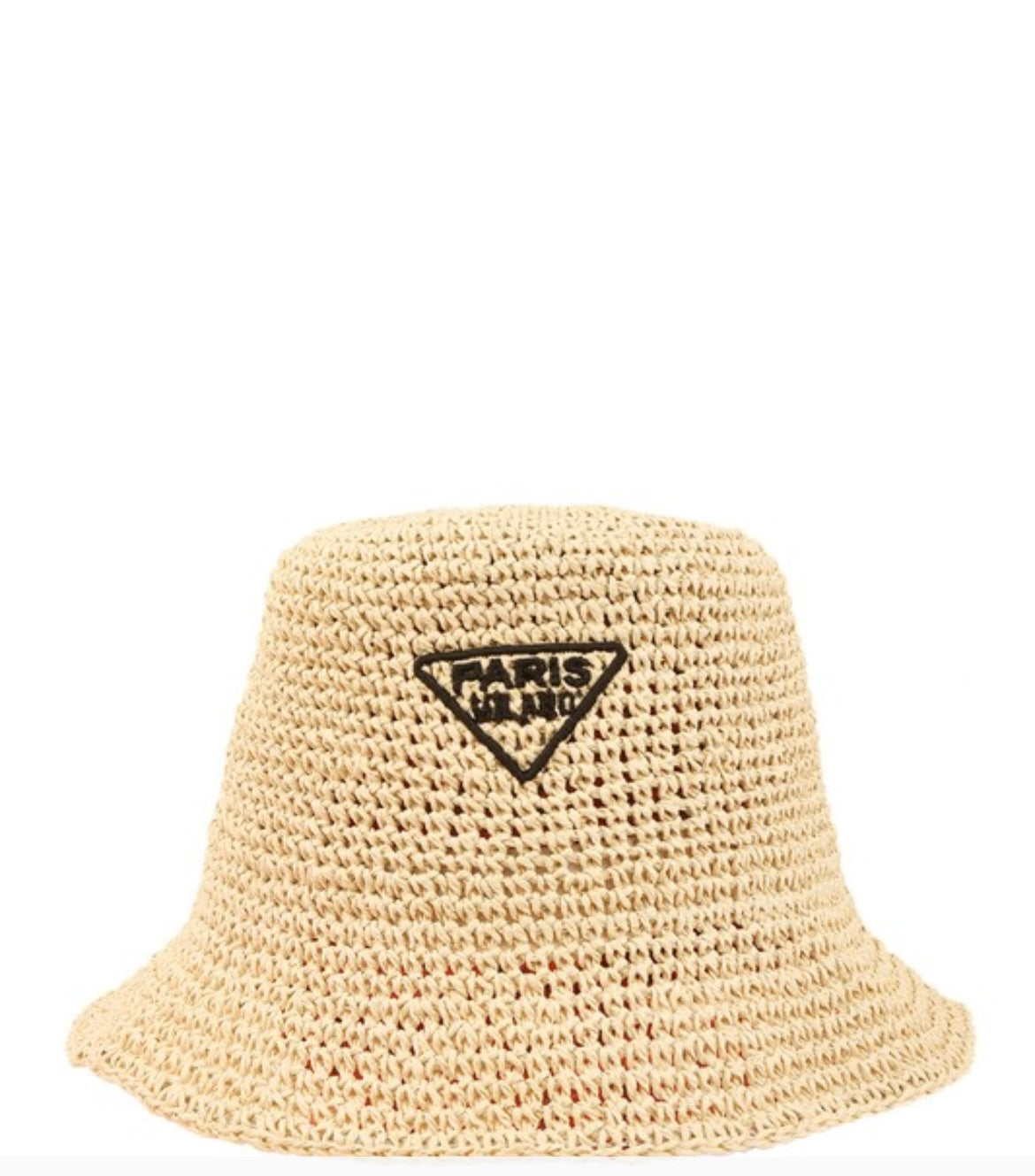 "Paris" Straw Bucket Hat