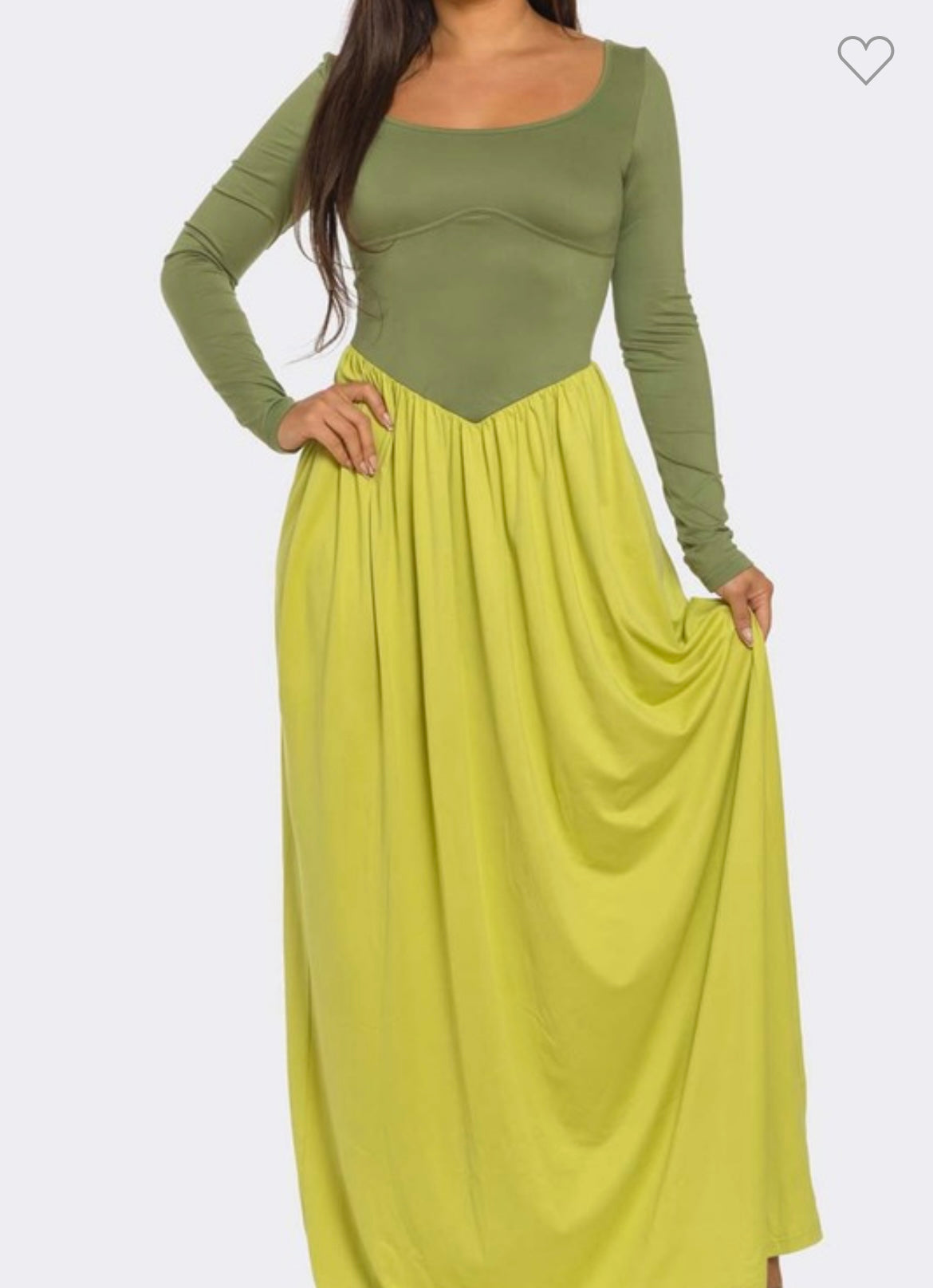 ColorBlock Maxi Dress