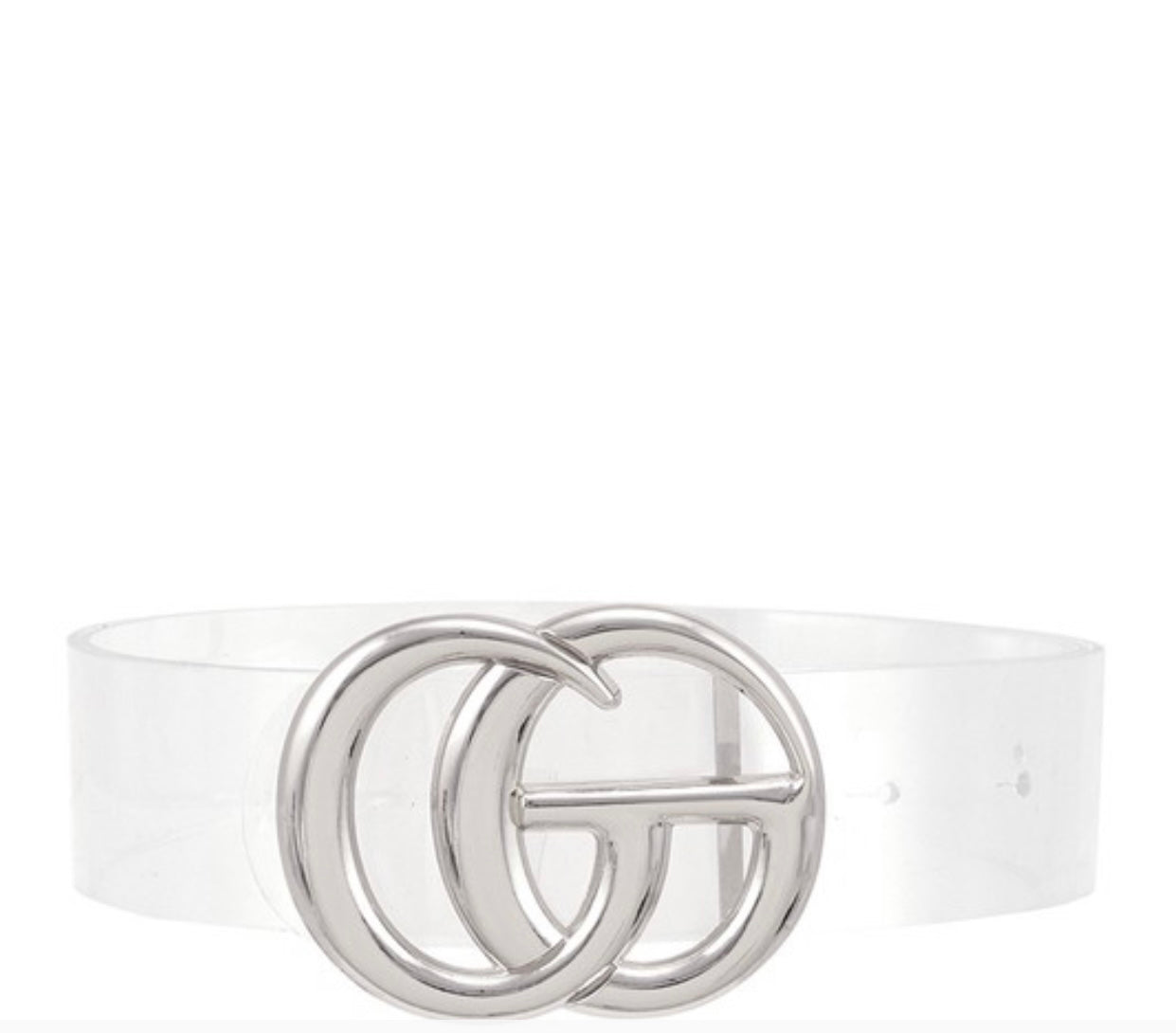"My G" Clear Transparent Belt