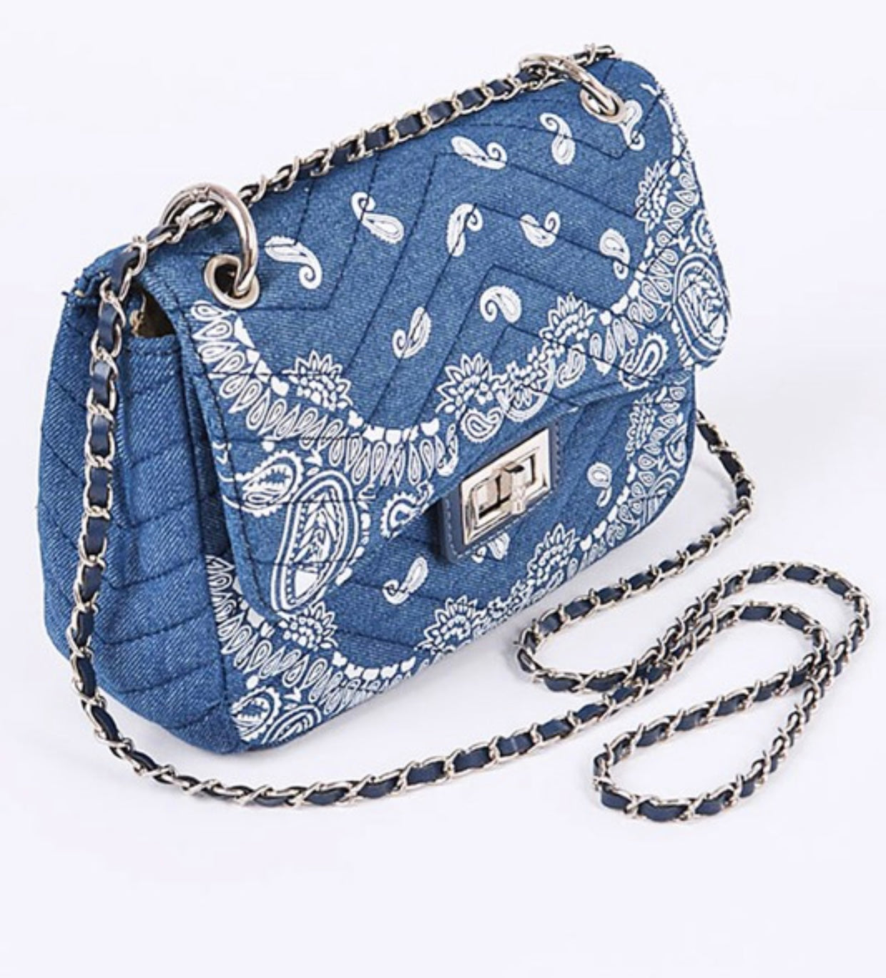 "Bandana Print" Shoulder Bag