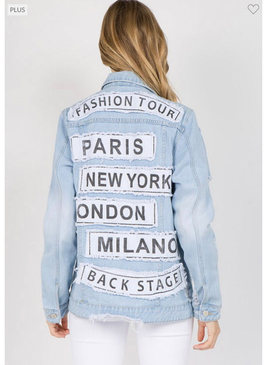 "Fashion Week" Denim Jacket