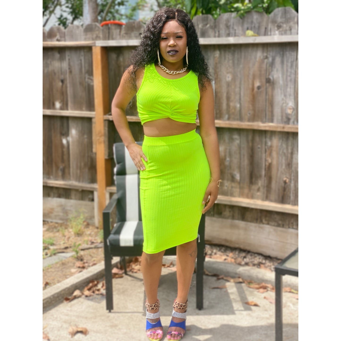 "Moment To Remember" Two Piece Skirt Set