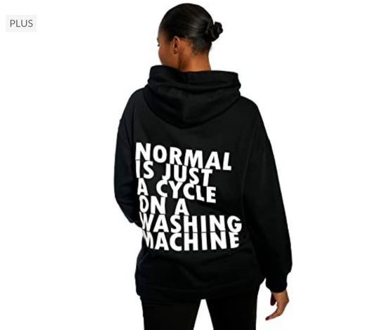 PLUS SIZE "Whoopi" Graphic Hooded Sweatshirt