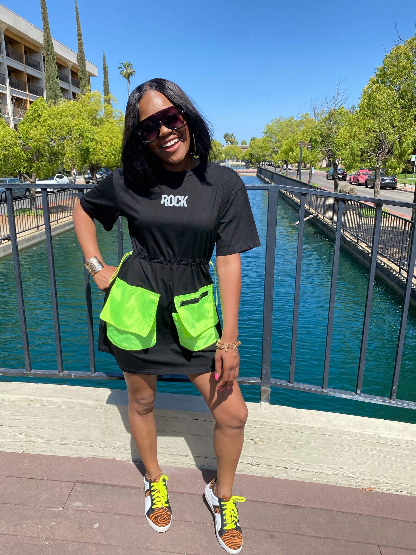 " Stay Bold" T- Shirt Dress