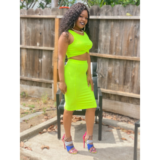 "Moment To Remember" Two Piece Skirt Set